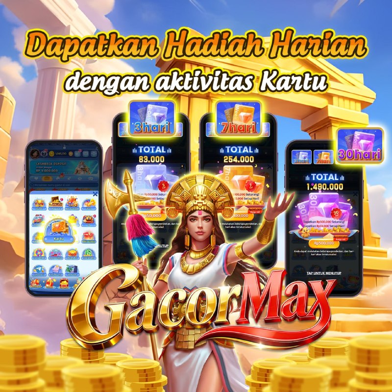 Program kartu deposit 3, 7, dan 30 hari GacorMax